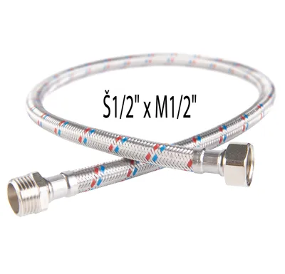 NOVASERVIS Nerezová hadička Š1/2" x M1/2" -20cm - PWS11