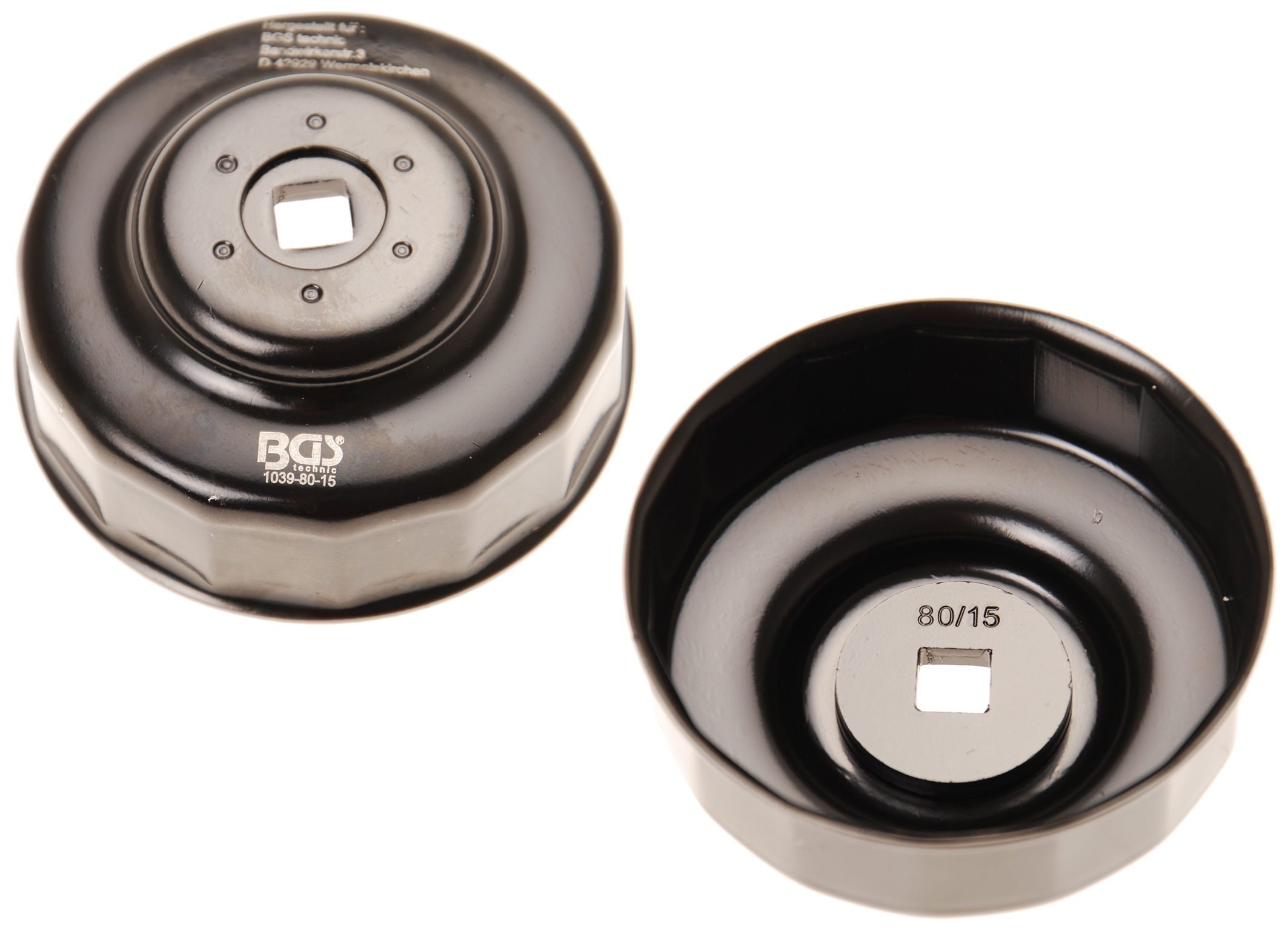 Bgs hlavice na povolování olejových filtrů 80 mm, 15ti hran
