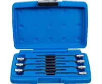 BGS Hlavice zástrčné 1/4" T-profil T10-T40 x 130 mm, s koulí, 7 dílů (3)