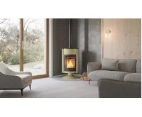 HS Flamingo Krbová kamna MASTERFLAMME ® Grande II, olivová (27)