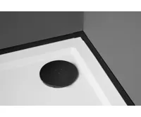 POLYSAN Krycí lišta pro vany a vaničky, 2x 1950mm, 2x roh, 2x zakončení, černá mat