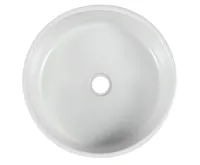 SAPHO PRIORI keramické umyvadlo na desku, Ø 41 cm, bílá s modrým vzorem (5)