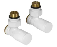 AQUALINE C-START připojovací sada ventilů ruční rohová, bílá AQUALINE C-START připojovací sada ventilů ruční rohová, bílá