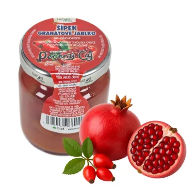 Nature NoTea s.r.o. Pečený čaj Notea - Šípek a Granátové jablko se zázvorem 60ml