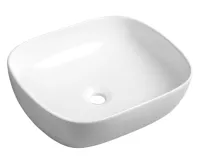 SAPHO LIRO keramické umyvadlo na desku 50,5x41cm, bílá