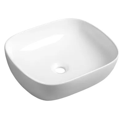 SAPHO LIRO keramické umyvadlo na desku 50,5x41cm, bílá