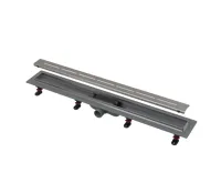 ALCAPLAST Podlahový žlab s nerezovým okrajem pro perforovaný rošt APZ18-850M