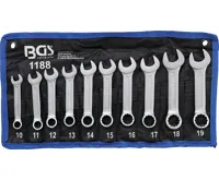BGS Klíče očkoploché extra krátké, 10 dílů sada BGS Klíče očkoploché extra krátké, 10 dílů sada