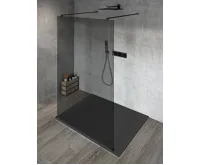 GELCO VARIO BLACK jednodílná sprchová zástěna do prostoru, kouřové sklo, 1000 mm GELCO VARIO BLACK jednodílná sprchová zástěna do prostoru, kouřové sklo, 1000 mm