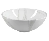 SAPHO DALMA keramické umyvadlo na desku, Ø 42 cm, carrara (4)