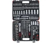 BGS Gola sada Kraftmann 172 dílů, 3x ráčna 1/4", 3/8" a 1/2" (4 ÷ 32 mm Super Lock) v kufru, BS2283 (3)