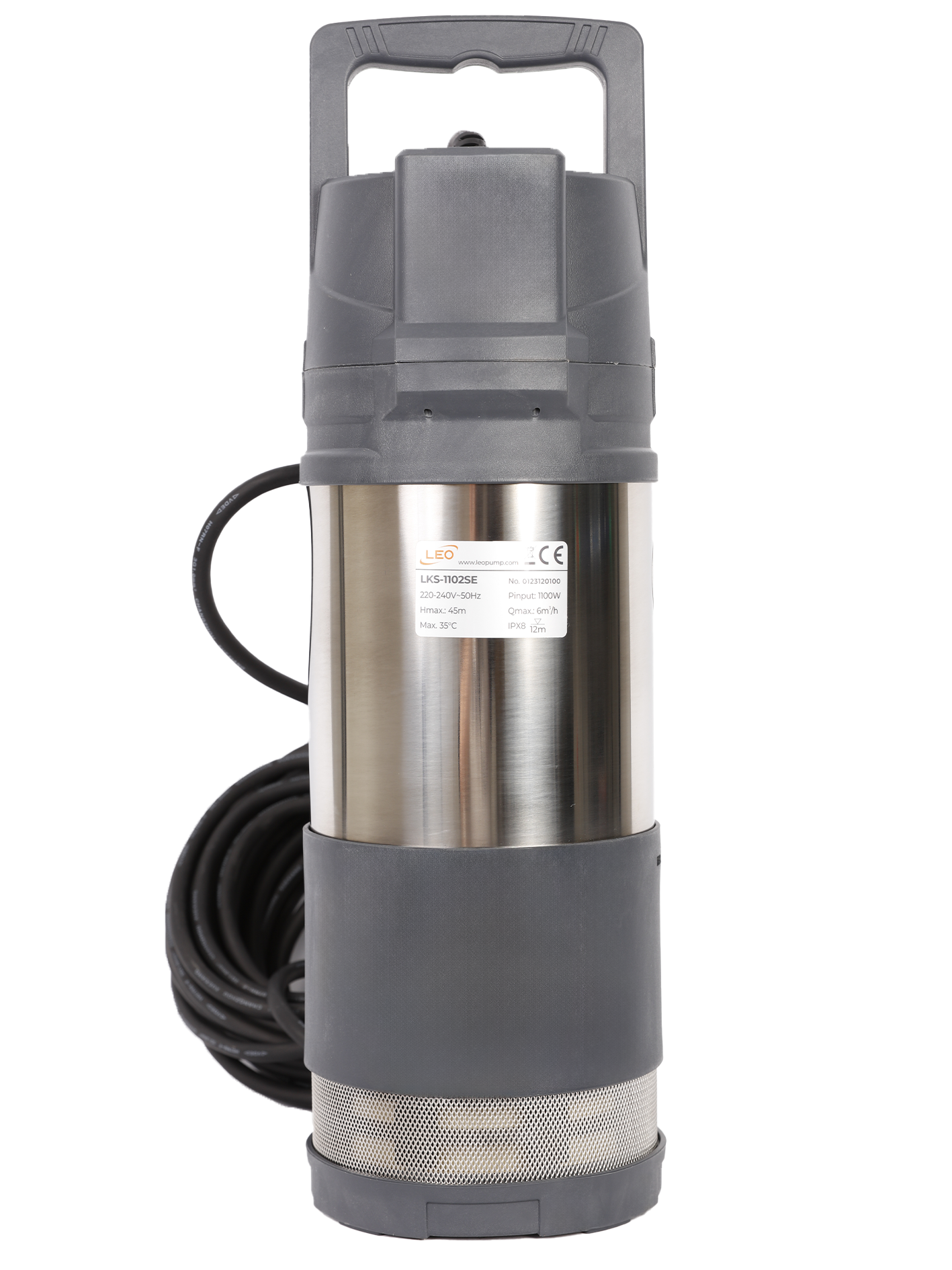 Leo lks-1102se zahradní automatické čerpadlo 230v 1,1kw, kabel 15m