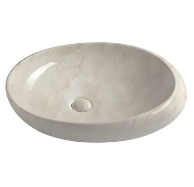 SAPHO DALMA keramické umyvadlo na desku 68x44cm, marfil