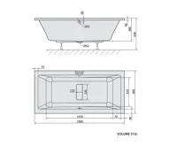 POLYSAN MARLENE obdélníková vana 190x90x48cm, bílá (9)