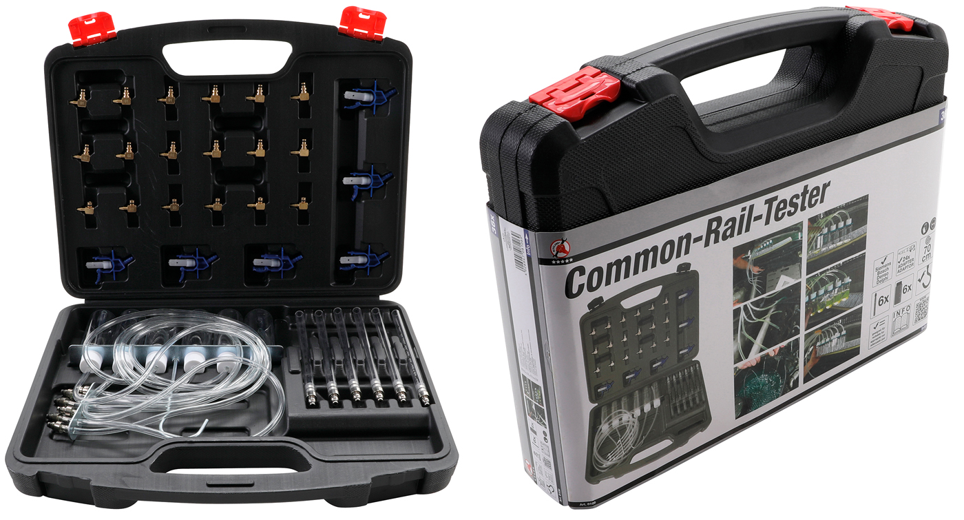 Bgs sada pro zkoušku vstřikování pro common rail, vč. 24 adaptérů