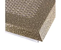 HS Flamingo Krbová mřížka 16x32 cm, staré zlato s žaluzií (1)