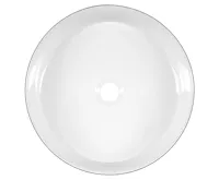 SAPHO FIASTRA keramické umyvadlo na desku, Ø 40cm, bílá/černá mat (4)