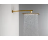 SAPHO Sprchové ramínko hranaté nízké, 380mm, zlato mat (2)