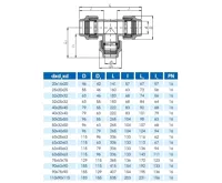PE T-kus redukovaný  63-40-63 - pro vodu (1)