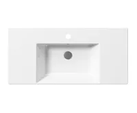 GSI KUBE X keramické umyvadlo 100x47cm, s odkládacími plochami, bílá ExtraGlaze (7)