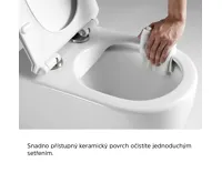 WC závěsné kapotované, RIMLESS, 490x370x360, keramické, vč. sedátka CSS113S (3)