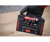 BGS Bity a hlavice nástrčné 1/4" s ráčnovým šroubovákem,sada 38 dílů (2)