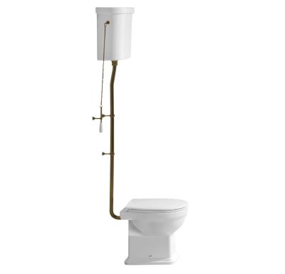 GSI CLASSIC WC mísa s nádržkou, zadní odpad, bílá-bronz