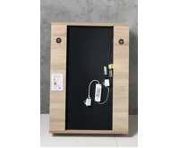 AQUALINE KORIN STRIP zrcadlo s LED osvětlením 50x70x12cm, dub platin (6)