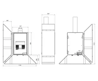 HS Flamingo Krbová kamna FLAMINGO DELUXE ® KAMPA levá, černá (21)