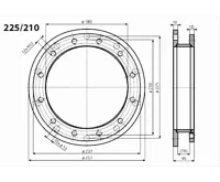 Dražice redukční příruba 225/210