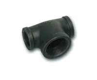 Černý T-kus redukovaný 130 -   2" - 3/4" - 2"