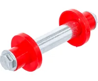 BGS Sada os pro kolo ke kolečku | 128 mm | O 20 mm | se 2 distančními objímkami - BGS 81951 BGS Sada os pro kolo ke kolečku | 128 mm | O 20 mm | se 2 distančními objímkami - BGS 81951