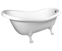 POLYSAN RETRO volně stojící vana 167,5x76x71cm, nohy bílé, bílá