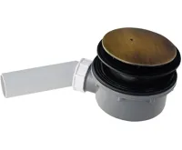 KERASAN RETRO vaničkový sifon, průměr 90mm, DN40, krytka bronz