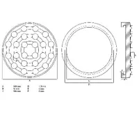 BGS Gumový talíř, pro zvedací plošiny, O 123 mm (1)