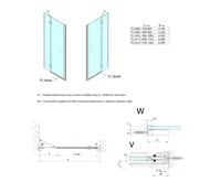 POLYSAN FORTIS EDGE sprchové dveře do niky 1000mm, čiré sklo, pravé (7)