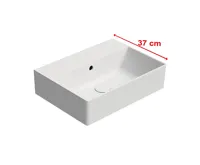 GSI KUBE X keramické umyvadlo 50x37cm, bez otvoru, bílá mat GSI KUBE X keramické umyvadlo 50x37cm, bez otvoru, bílá mat