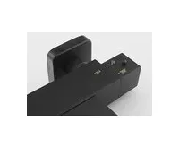 SAPHO DIMY nástěnná vanová termostatická baterie, kaskáda, černá mat (1)