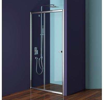 PROFI-RICH sprchové dveře  90x185 cm - chrom - sklo - čiré