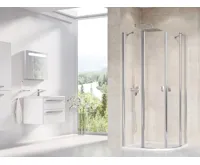 Ravak sprchový kout čtvrtkruh CSKK4-80 bright alu+Transparent
