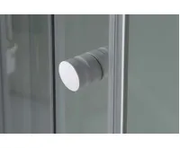 AQUALINE AIGO čtvrtkruhový sprchový box 900x900x2040 mm, bílý profil, čiré sklo (6)