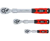 BGS Sada přepínacích ráčen | teleskopická | 6,3 mm (1/4") - 10 mm (3/8") - 12,5 mm (1/2") | 3d (2)