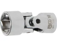 BGS Hlavice zástrčná 3/8&quot; kloubová 16mm, 6-ti hranná
