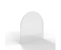Sklo pod kamna - FLAMINGO Oblouk 1000x1000 mm, fazeta / R500 / 6 mm (1)