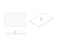 SAPHO Hlavová sprcha, 200x300mm, ABS/chrom (5)