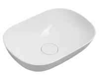 SAPHO ERIDAN umyvadlo na desku, litý mramor, 50x35cm, kryt výpusti, bílá SAPHO ERIDAN umyvadlo na desku, litý mramor, 50x35cm, kryt výpusti, bílá