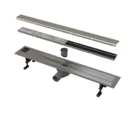 ALCAPLAST Sprchový liniový žlab nerezový, s okrajem a oboustranným roštem (plný / vložení dlažby), délka 650 mm APZ13-DOUBLE9-650 ALCAPLAST Sprchový liniový žlab nerezový, s okrajem a oboustranným roštem (plný / vložení dlažby), délka 650 mm APZ13-DOUBLE9-650