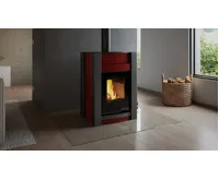 HS Flamingo Krbová kamna AQUAFLAM VARIO ® KALMAR 11/5kW červená, elektronická regulace (17)