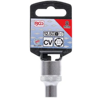 BGS Hlavice nástrčná 1/2" 8.0 mm, Pro-Torque/Flank Drive