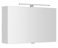 SAPHO CLOE galerka s LED osvětlením 80x50x18cm, bílá